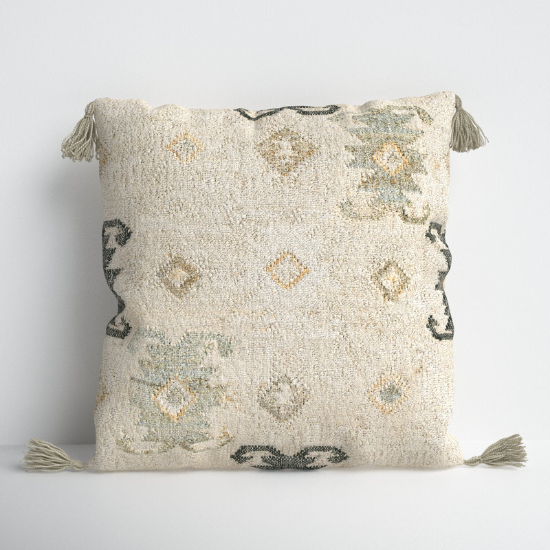 Joss & Main Peridan Tassels Jute Throw Pillow Wayfair